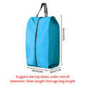 Axyaa Oxford Shoe Storage Bag Waterproof Nylon Zipper Organizer for Men and Women