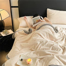 Axyaa Double Layer Milk Velvet Blanket: Warm Plush Throw for Sofa, Bed, & Nap
