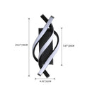 Modern LED Wall Sconce Light Dimmable Twist Design by Axyaa