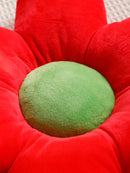 Axyaa Flower Petal Plush Throw Pillow Cushion Seating Multicolor Floor Pillows