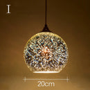 Axyaa Fireworks Glass Pendant Lights for Modern Living Room Decor