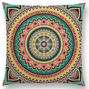 Axyaa Boho Rainbow Mandala Pillow Case Sun Moon Flowers Dream Fantasy Cover