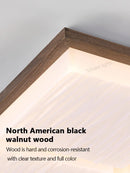Axyaa Walnut LED Ceiling Lamp: Full Spectrum Creative Lighting for Living, Dining, Study & Bedroom