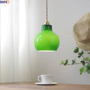 Axyaa Green Glass LED Pendant Lights - Modern Hanging Lamp for Home Decor
