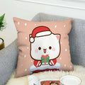 Axyaa Mochi Cat Luxury Cushion Cover Set for Sofa and Bed