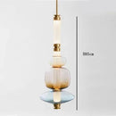 Axyaa Modern Italian Design LED Glass Tube Chandelier: Stylish Lighting for Bedroom or Living Room