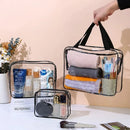 Axyaa Transparent Toiletry Bag: Large Capacity Travel Organizer for Makeup and Cosmetics