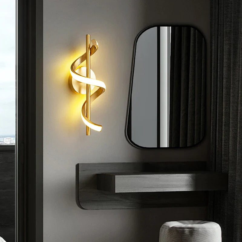 Axya LED Pendant Light: Modern Gold Black Hanging Fixture for Bedroom Decor