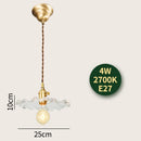 Axyaa Diamond Glass LED Pendant Lamp - Modern Nordic Hanging Lights