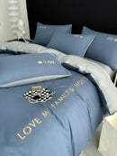 Axyaa Nordic Luxury Egyptian Cotton Bedding Set: King Queen Double Twin Size