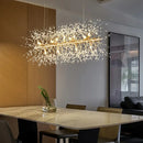 Axyaa Nordic Crystal Dandelion Chandelier Pendant Light for Kitchen Island Dining Room