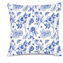Axyaa Blue Floral & Bird Pattern Pillow Covers for Sofa Bedroom Car