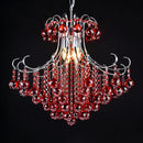 Axyaa Golden Cognac Crystal Chandelier - Luxury European Design for Hotel Bedroom - LED Pendant Lamp