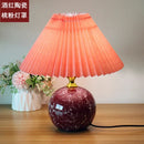 Axyaa Ceramic Desk Lamp Girl Bedroom Bedside Table Lamp Nordic Wedding Children's Room Gift
