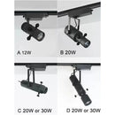 Axyaa Dimmable LED Track Light 20W 30W Spotlight for Gallery Exhibition