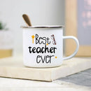 Teacher Enamel Mug by Axyaa - Creative School Water Cup - Perfect Teachers Day Gift