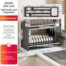Axyaa 2-Tier Dish Drying Rack and Utensils Holder Organizers