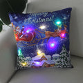 Axyaa LED Christmas Light Pillowcase 45cm - Super Soft Polyester Home Decor