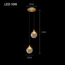 Luxurious Crystal Pendant Lamps by Axyaa for Living Room Kitchen Bedroom Chandelier Home Decor