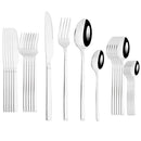 Axyaa Stainless Steel Dinnerware Set - Knife Fork Spoon Flatware Tableware
