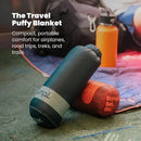 Axyaa Travel Puffy Blanket, Deepwater Blue, Ultra-Packable for Comfort and Warmth