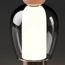 Axyaa Glass Mushroom Desk Lamp: Nordic Style USB Plug Table Light