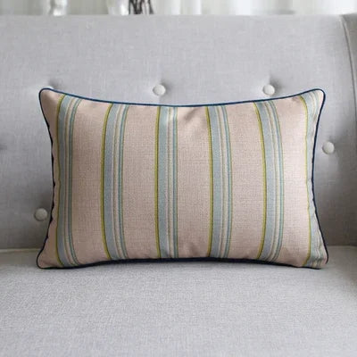 Axyaa Soft Velvet/Cotton Linen Cushion Cover Shabby Chic Floral Pink Blue 45x45cm