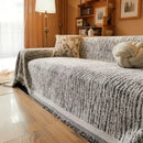 Axyaa Chenille Sofa Cover: Premium Line, All Season Protection, Anti Cat Scratch