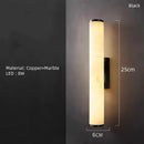 Axyaa Black Gold Marble Wall Sconce for Parlor Bedroom Dining Room
