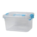 Axyaa Plastic Storage Bins with Lids - Stackable Clear Containers for Craft Organization