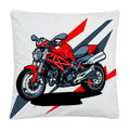 Axyaa Motorcycle Cartoon Plush Pillowcase Home Sofa Car Decor 45x45 cm