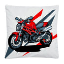 Axyaa Motorcycle Cartoon Plush Pillowcase Home Sofa Car Decor 45x45 cm