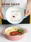 Axyaa Children's Ceramic Rice Bowl with Two Ears