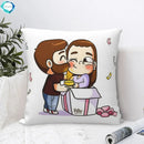 Axyaa Square Pillowcase Comfort Cushion Cover Polyester Throw Pillow for Home Sofa