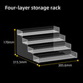 Axyaa Transparent Plastic Makeup Display Stand for Nail Polish - Mall Exhibitor Staircase