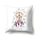 Axyaa Boho Indian Feather Dreamcatcher Pillow Cushion Cover for Home Decor