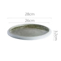 Axyaa Circular Ceramic Restaurant Service Plate Set