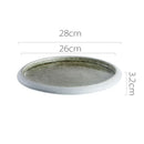 Axyaa Circular Ceramic Restaurant Service Plate Set