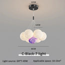 Axyaa Nordic Moon Bubble Planet LED Chandelier for Princess Room