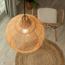 Axyaa Handwoven Rattan Birdcage Pendant Lamp for Living Room, Dining Room, Restaurant