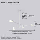 Axyaa Simple Black White Gold Ceiling Chandelier for Home and Restaurant