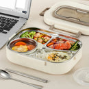 Axyaa Bento Lunch Box for Adults with Compartments and Storage Compatibility
