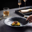 Axyaa Matte Ceramic Deep Plate Set - Restaurant Quality Tableware