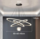 Axyaa Staircase Chandeliers LED Pendant Light for Modern Living Room Decor