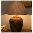 Axyaa Nordic Ceramic Table Lamp Modern Art for Living Room, Bedroom, Study - LED Desk Light