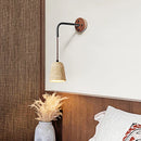 Axyaa Cream Bedside Wall Lamp with Switch - Elegant Wabi Sabi Bedroom Decor