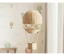 Axyaa Handwoven Rattan Hot Air Balloon Nordic Children's Room Decor & Early Education Accessory