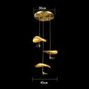 Axyaa Golden Lotus Chandelier Ceiling Pendant for Living Dining Kitchen Island