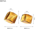 Amber Cube Glass Vase Hydroponic Desktop Flower Arrangement Axyaa Dried Flower Vessels