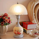 Axyaa Nordic Ceramic Bedside Lamp - Adjustable LED Upright Table Lamp